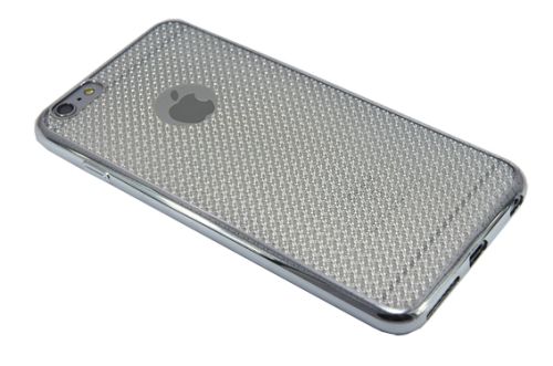 Чехол-накладка для iPhone 6/6S Plus  C-CASE РАМКА DIAMOND TPU серебро оптом, в розницу Центр Компаньон фото 4