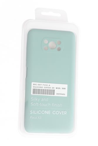 Чехол-накладка для XIAOMI Poco X3 NFC SILICONE CASE NL OP закрытый бирюзовый (2) - фото фото 4