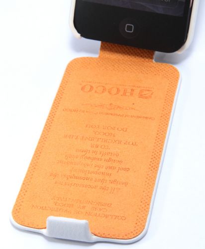 Чехол-книжка для iPhone 5/5S HOCO HI-L012 DUKE белый - фото фото 3