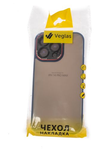 Чехол-накладка для iPhone 14 Pro Max VEGLAS Crystal Shield синий оптом, в розницу Центр Компаньон фото 3