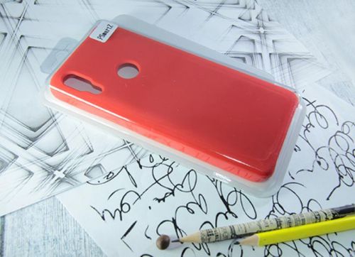 Чехол-накладка для HUAWEI P Smart Z/Y9 Prime 2019 SILICONE CASE NL красный											 - фото