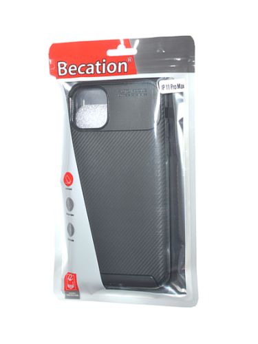 Чехол-накладка для iPhone 11 Pro Max BECATION BEETLES CARBON TPU ANTISHOCK черный оптом, в розницу Центр Компаньон фото 3