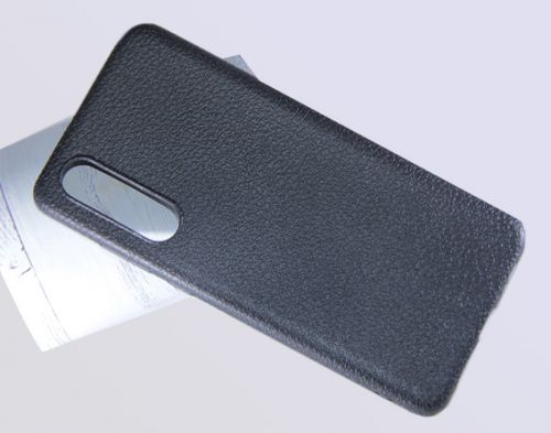 Чехол-накладка для HUAWEI P30 FASHION LITCHI TPU черный - фото