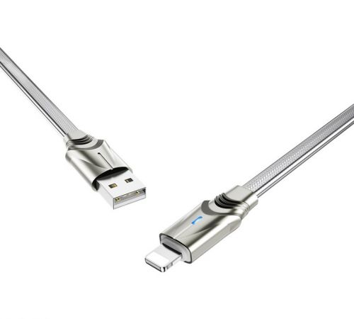 Кабель USB Lightning 8Pin BOROFONE BU12 Synergy 2.4A 1.2м серебро, Ограниченно годен оптом, в розницу Центр Компаньон