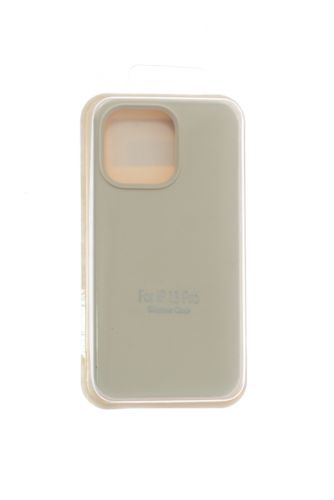 Чехол-накладка для iPhone 13 Pro VEGLAS SILICONE CASE закрытый кремовый (11), Ограниченно годен - фото