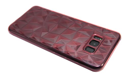 Чехол-накладка для Samsung G950 S8 JZZS Diamond TPU прозрачно-красный оптом, в розницу Центр Компаньон