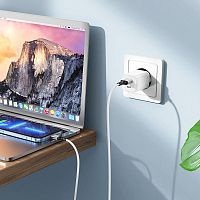 Кабель USB Lightning 8Pin BOROFONE BX83 Silicone 2.4A 1м белый - фото