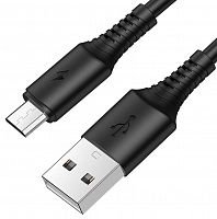 Купить Кабель USB-Micro USB BOROFONE BX47 Coolway 2.4A 1м черный оптом, в розницу в ОРЦ Компаньон