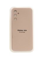 Купить Чехол-накладка для Samsung A346E A34 VEGLAS SILICONE CASE закрытый светло-розовый (18) оптом, в розницу в ОРЦ Компаньон