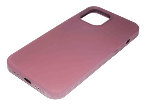 Чехол-накладка для iPhone 12 Pro Max SILICONE TPU NL поддержка MagSafe бордовый коробка оптом, в розницу Центр Компаньон фото 2