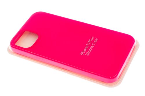 Чехол-накладка для iPhone 14 Plus SILICONE CASE закрытый ярко-розовый (29) оптом, в розницу Центр Компаньон фото 2