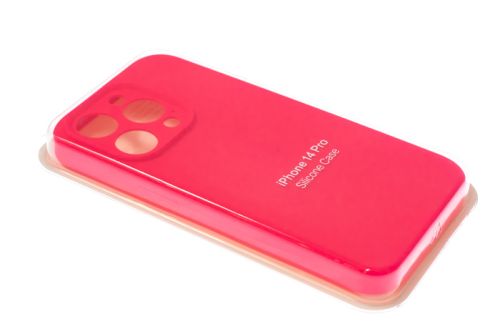 Чехол-накладка для iPhone 14 Pro SILICONE CASE Защита камеры глубокий розовый (47) оптом, в розницу Центр Компаньон фото 2