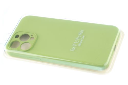 Чехол-накладка для iPhone 13 Pro Max VEGLAS SILICONE CASE NL Защита камеры оливковый (1) оптом, в розницу Центр Компаньон фото 2