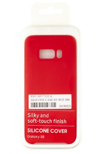 Чехол-накладка для Samsung G950H S8 SILICONE CASE OP красный (1) - фото фото 4