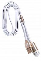 Кабель USB 2в1 MicroUSB-Lightning 8Pin WK белый - фото