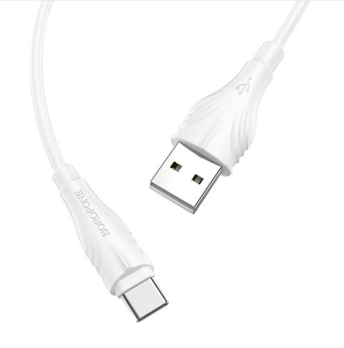 Кабель USB Type-C BOROFONE BX18 Optimal 3A 1м белый оптом, в розницу Центр Компаньон