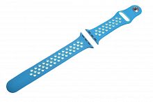 Купить Ремешок для Apple Watch Sport Отверстия 38/40/41mm голубо-бирюзовый оптом, в розницу в ОРЦ Компаньон