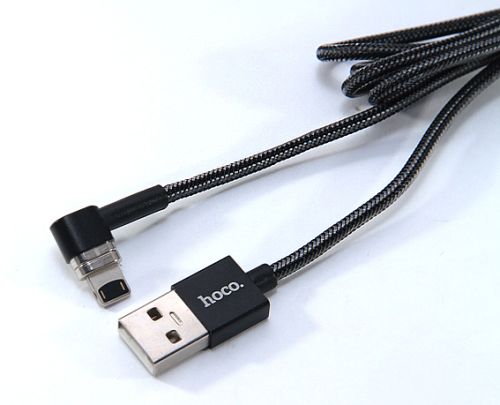 Кабель USB 2в1 MicroUSB-Lightning 8Pin U20 L Magnetic absorption черный оптом, в розницу Центр Компаньон фото 3
