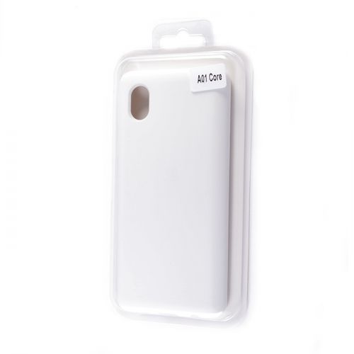 Чехол-накладка для Samsung A013F A01 Core/M01 Core VEGLAS SILICONE CASE закрытый белый (9) оптом, в розницу Центр Компаньон