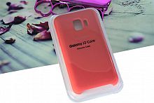 Чехол-накладка для Samsung J260 J2 CORE SILICONE CASE красный - фото