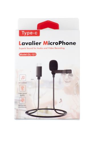 Петличный микрофон LAVALIER GL-121 Type-C черный оптом, в розницу Центр Компаньон фото 3