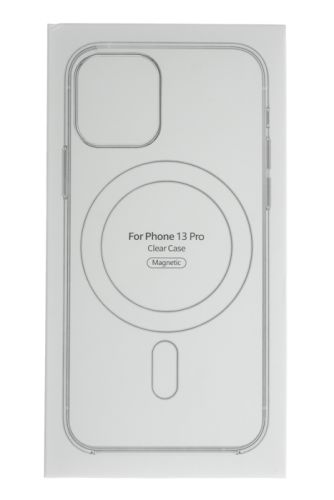 Чехол-накладка для iPhone 13 Pro Clear TPU поддержка MagSafe прозрачный коробка оптом, в розницу Центр Компаньон фото 3