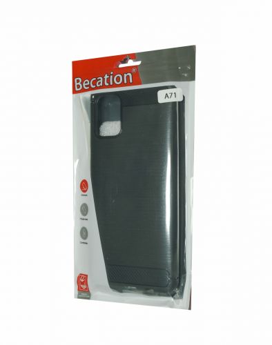 Чехол-накладка для Samsung A715F A71 BECATION CARBON FIBER TPU ANTISHOCK черный - оптовая продажа фото 2 Чехол-накладка для Samsung A715F A71 BECATION CARBON FIBER TPU ANTISHOCK черный - фото фото 2