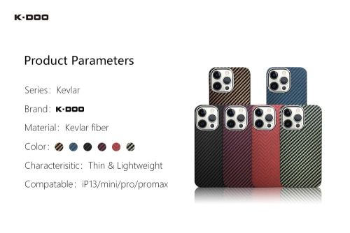 Чехол-накладка для iPhone 13 Pro Max K-DOO Keivlar коричневый оптом, в розницу Центр Компаньон фото 3