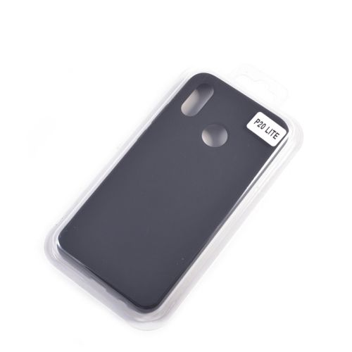 Чехол-накладка для HUAWEI P20 Lite VEGLAS SILICONE CASE закрытый черный (3)																									 - фото фото 2