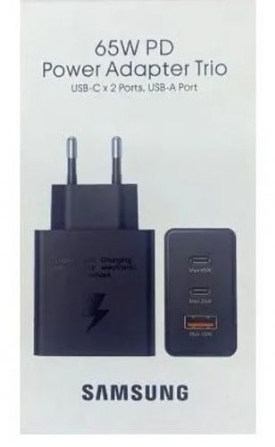 СЗУ USB 3.0A USB+2Type-C порт ET-TA855 65W кабель Type-C черный - оптовая продажа фото 2 СЗУ USB 3.0A USB+2Type-C порт ET-TA855 65W кабель Type-C черный - фото фото 2