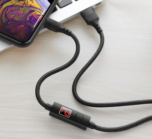 Кабель USB-Micro USB HOCO S13 Central control timing черный оптом, в розницу Центр Компаньон фото 2