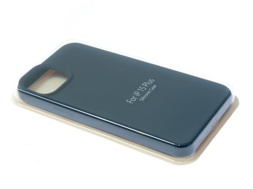 Чехол-накладка для iPhone 15 Plus VEGLAS SILICONE CASE закрытый темно-синий (8) - оптовая продажа фото 2 Чехол-накладка для iPhone 15 Plus VEGLAS SILICONE CASE закрытый темно-синий (8) - фото фото 2