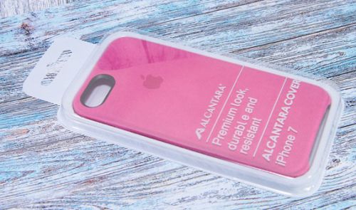 Чехол-накладка для iPhone 7/8/SE ALCANTARA CASE ярко-розовый оптом, в розницу Центр Компаньон фото 3