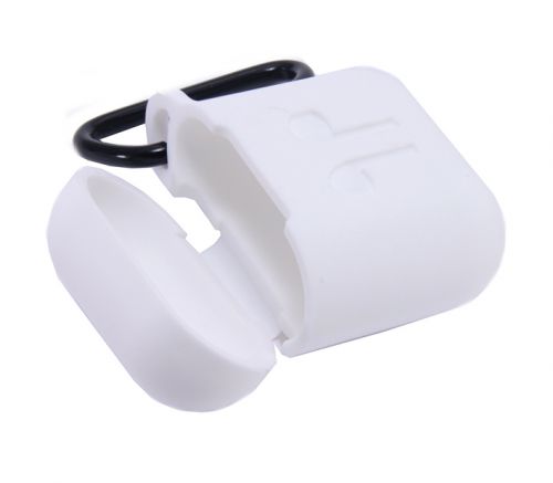 Чехол для наушников Airpods Silicone белый, Ограниченно годен - оптовая продажа Чехол для наушников Airpods Silicone белый, Ограниченно годен - фото