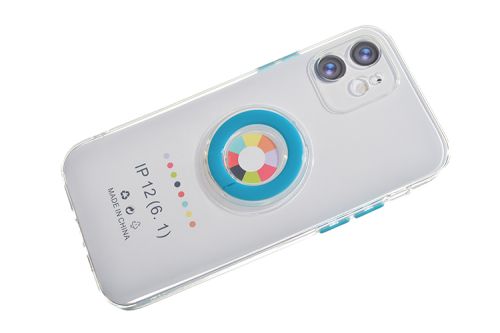 Чехол-накладка для iPhone 12 NEW RING TPU голубой оптом, в розницу Центр Компаньон фото 3