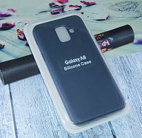 Купить Чехол-накладка для Samsung A600 A6 2018 SILICONE CASE закрытый темно-синий оптом, в розницу в ОРЦ Компаньон