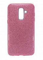 Купить Чехол-накладка для Samsung J810F J8 2018 JZZS Shinny 3в1 TPU розовая оптом, в розницу в ОРЦ Компаньон
