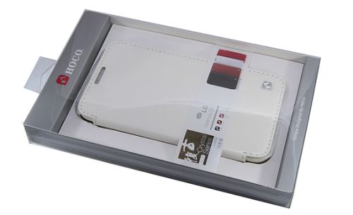 Чехол-книжка для LG G2 Optimus HOCO CRYSTAL белый оптом, в розницу Центр Компаньон фото 3
