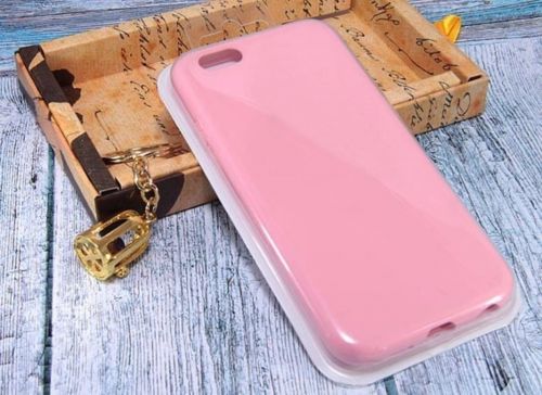 Чехол-накладка для iPhone 6/6S VEGLAS SILICONE CASE закрытый розовый (6) - фото