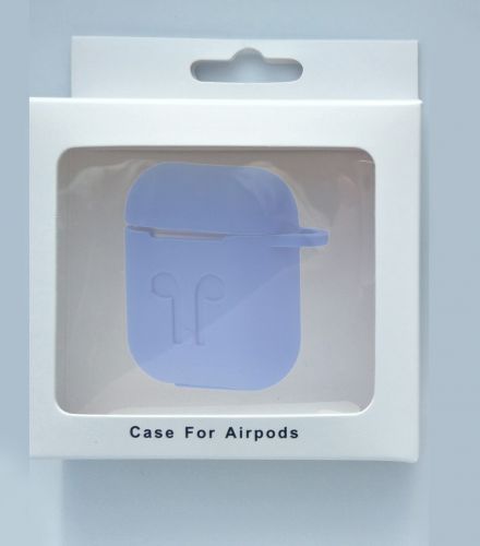Чехол для наушников Airpods Silicone синий - фото фото 2