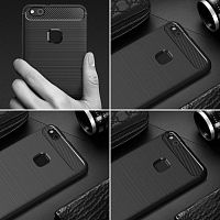 Чехол-накладка для HUAWEI P10 Lite 009508 ANTISHOCK черный - фото