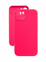 Чехол-накладка для iPhone 14 Plus VEGLAS SILICONE CASE Защита камеры глубокий розовый (47) - фото