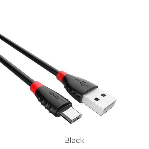 Кабель USB-Micro USB HOCO X27 Excellent 2.4A 1.2м черный оптом, в розницу Центр Компаньон фото 3