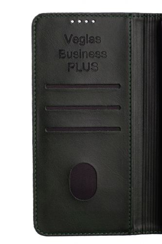 Чехол-книжка для XIAOMI Redmi Note 13 Pro 4G VEGLAS BUSINESS PLUS темно-зеленый - оптовая продажа фото 7 Чехол-книжка для XIAOMI Redmi Note 13 Pro 4G VEGLAS BUSINESS PLUS темно-зеленый - фото фото 7