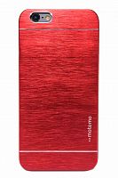 Купить Чехол-накладка для iPhone 6/6S MOTOMO металл/пластик красный оптом, в розницу в ОРЦ Компаньон