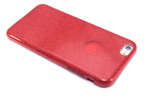 Чехол-накладка для iPhone 6/6S Plus  JZZS Shinny 3в1 TPU красная оптом, в розницу Центр Компаньон фото 4