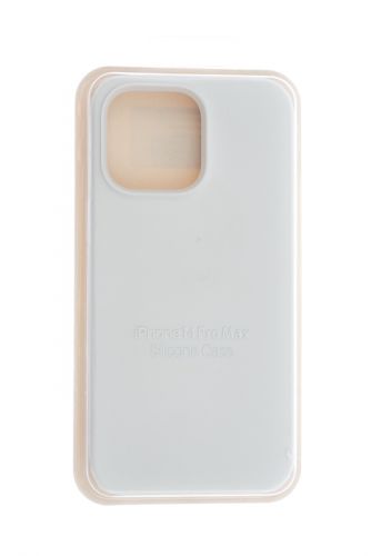 Чехол-накладка для iPhone 14 Pro Max SILICONE CASE закрытый белый (9) оптом, в розницу Центр Компаньон