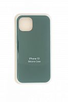 Чехол-накладка для iPhone 13 SILICONE CASE закрытый зеленый (57) - фото