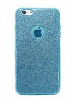 Купить Чехол-накладка для iPhone 6/6S Plus  JZZS Shinny 3в1 TPU синяя оптом, в розницу в ОРЦ Компаньон