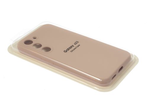 Чехол-накладка для Samsung S911B S23 VEGLAS SILICONE CASE закрытый светло-розовый (18) оптом, в розницу Центр Компаньон фото 2